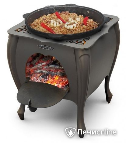 Портативная печь TMF Зухра под казан черная бронза в Бердске